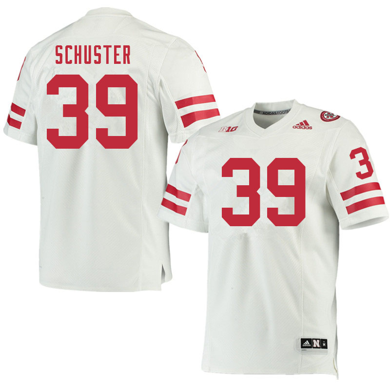 Men #39 Matthew Schuster Nebraska Cornhuskers College Football Jerseys Sale-White